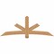Ekena Millwork Alberta Smooth Timber Gable Bracket, Western Red Cedar, 84"W x 31"H x 5 1/2"D x 5 1/2"F, 9/12 Pitch GBW084X31X0606ALB00SWR - alternate 1